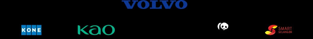 Trusted corporate interior design clients including Tupperware, Fuji Xerox, OCBC Bank, Nike, Hilton, BASF, Publicis Groupe, and General Mills - Malaysia office design