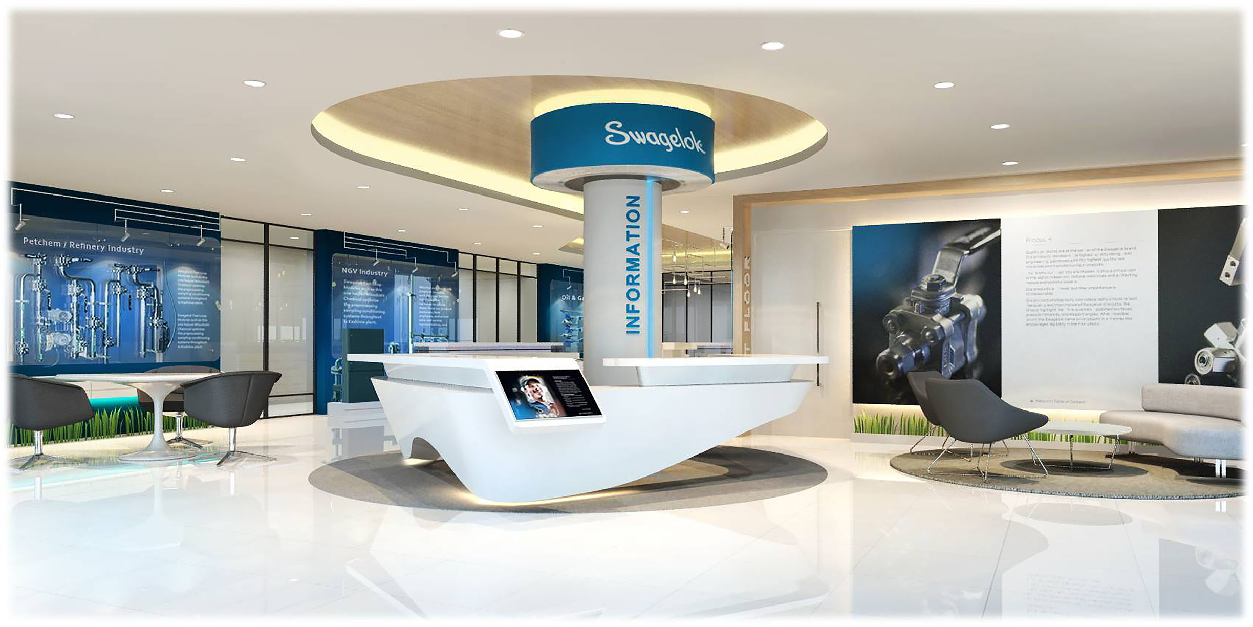 Swagelok showroom gallery sua interior 1