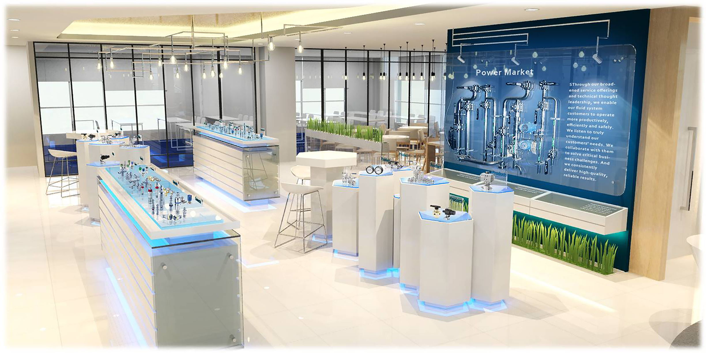 Swagelok showroom gallery sua interior