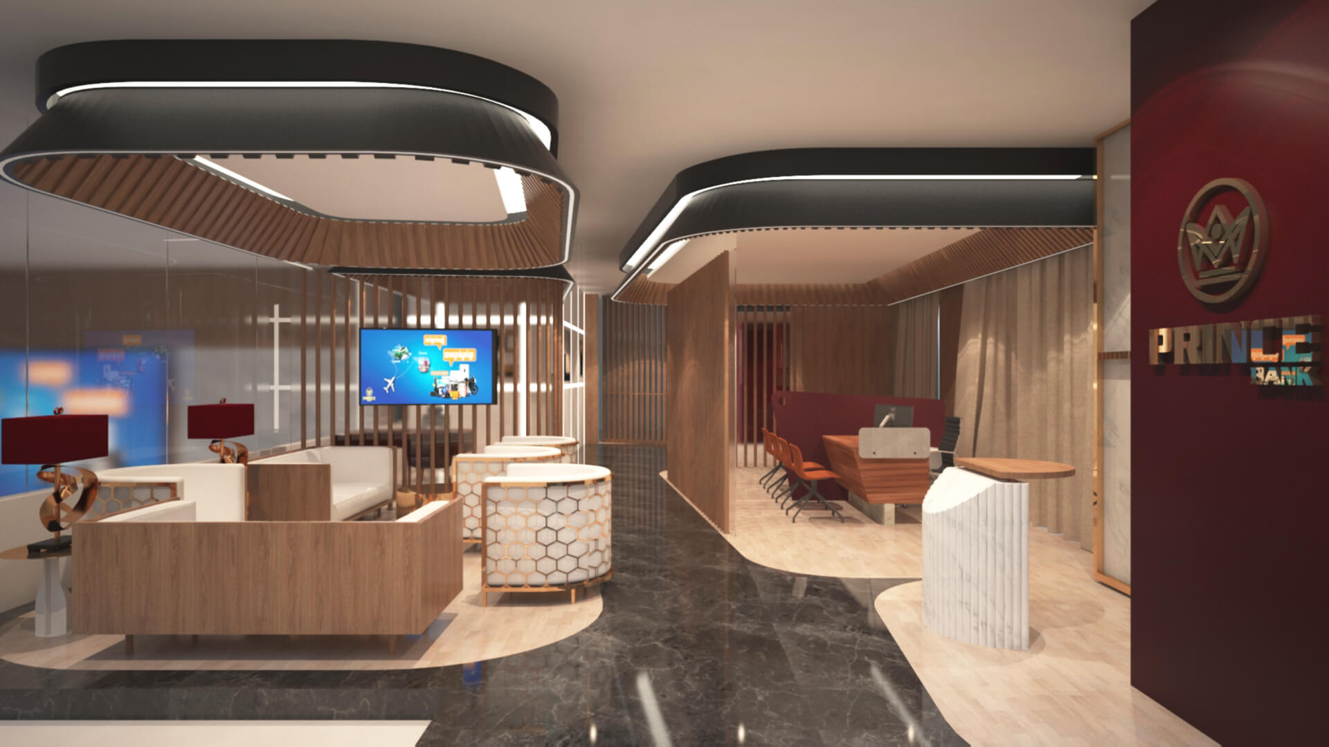 PRINCE BANK 5 SUA Interior Design Project