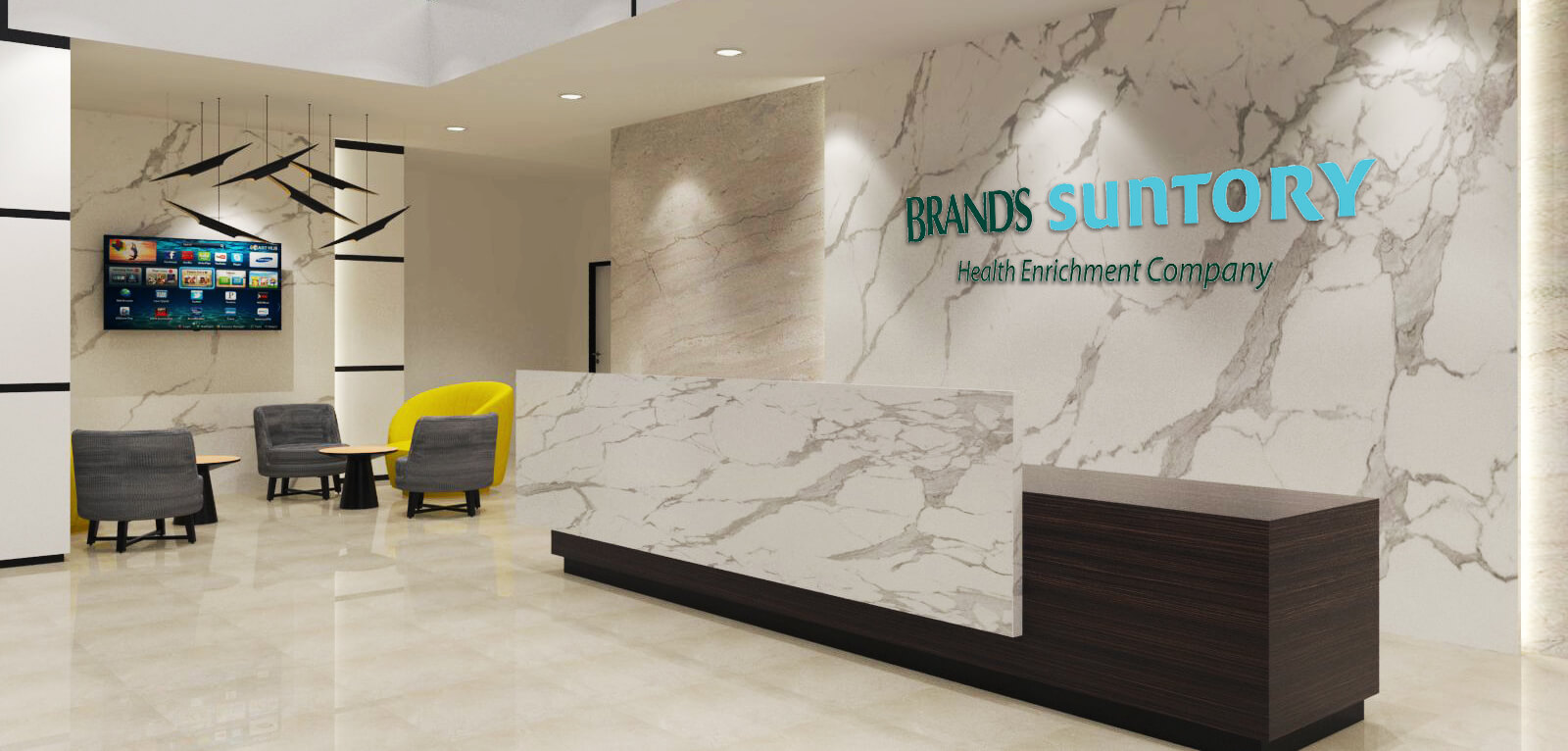 Suntory sua interior design projects