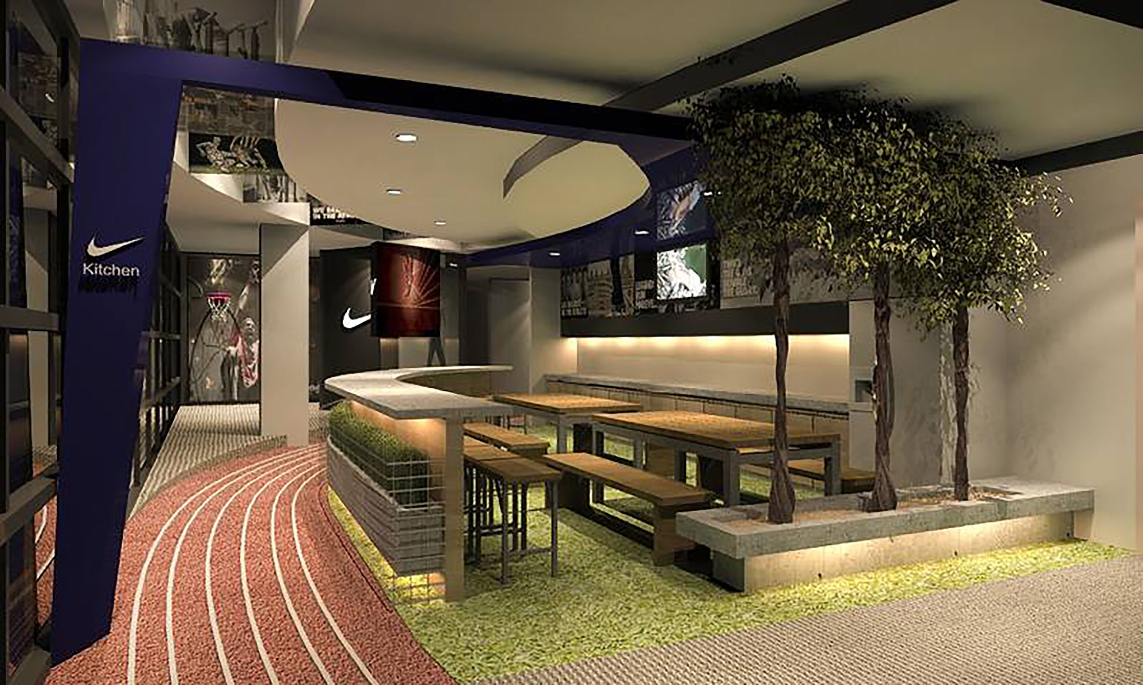 nike sua interior common area