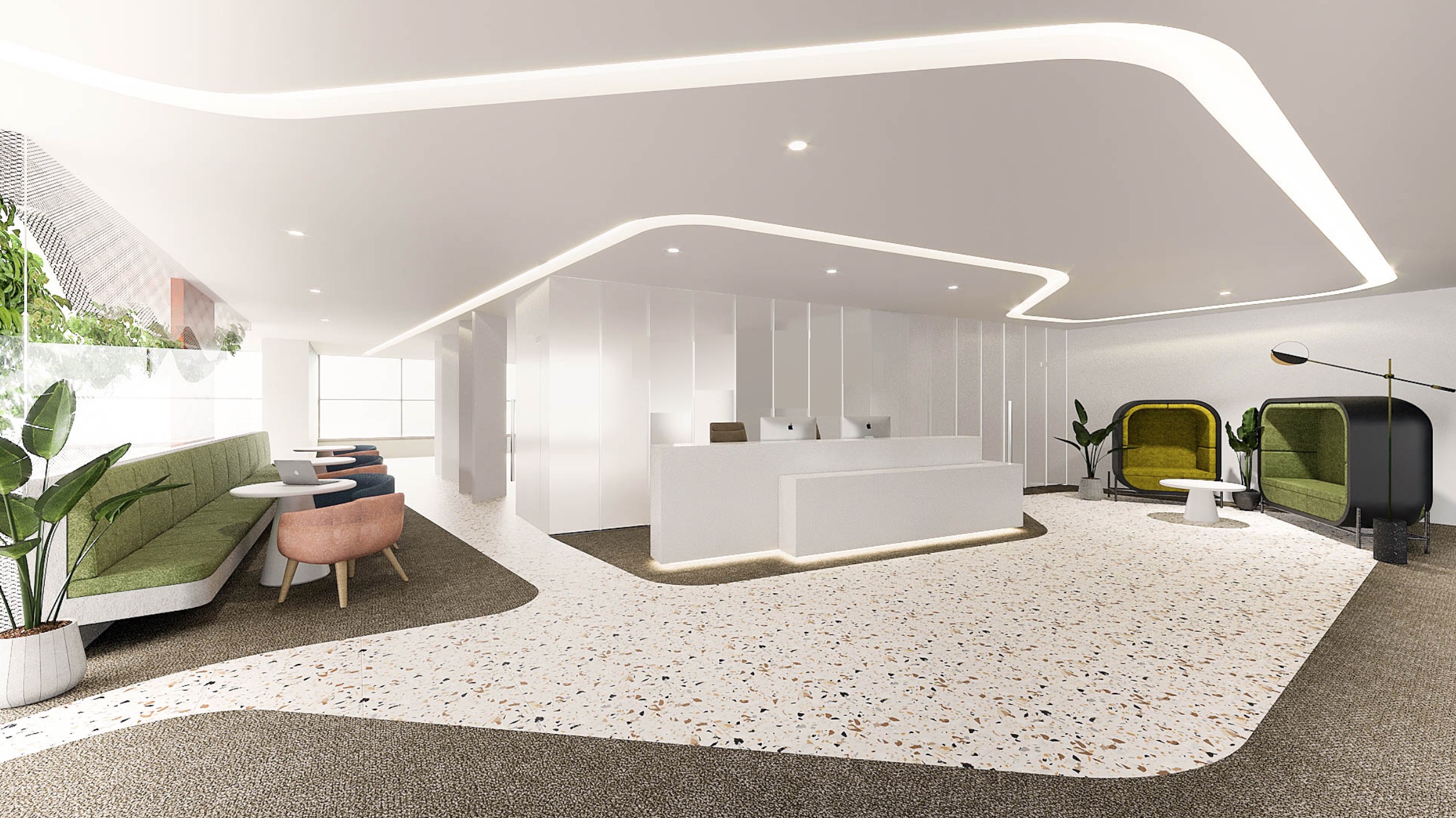 sua interior office reception confidential